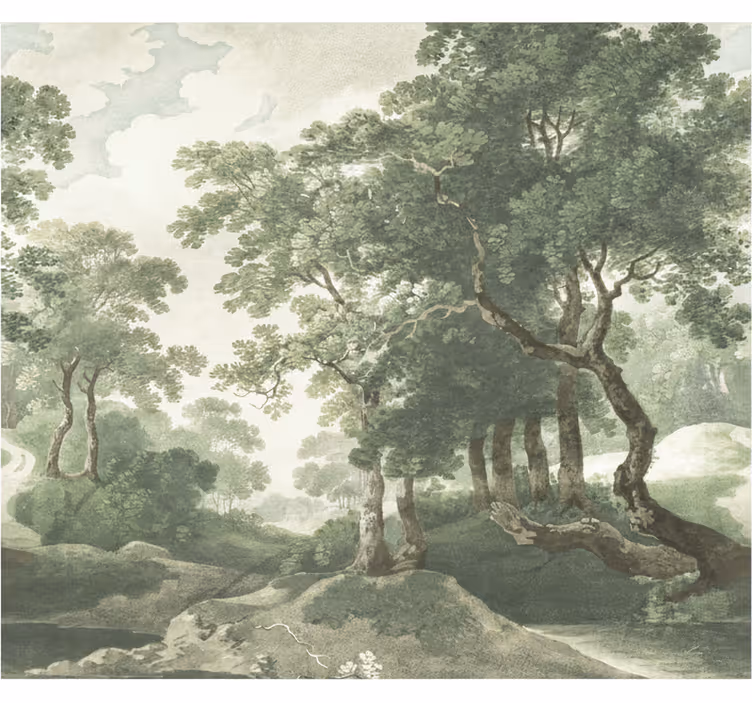 Forest wallpaper classic timeless nature - TenStickers
