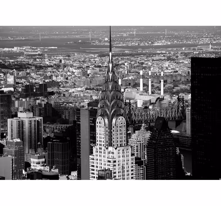 Urban Landscape Chic wall mural new york - TenStickers