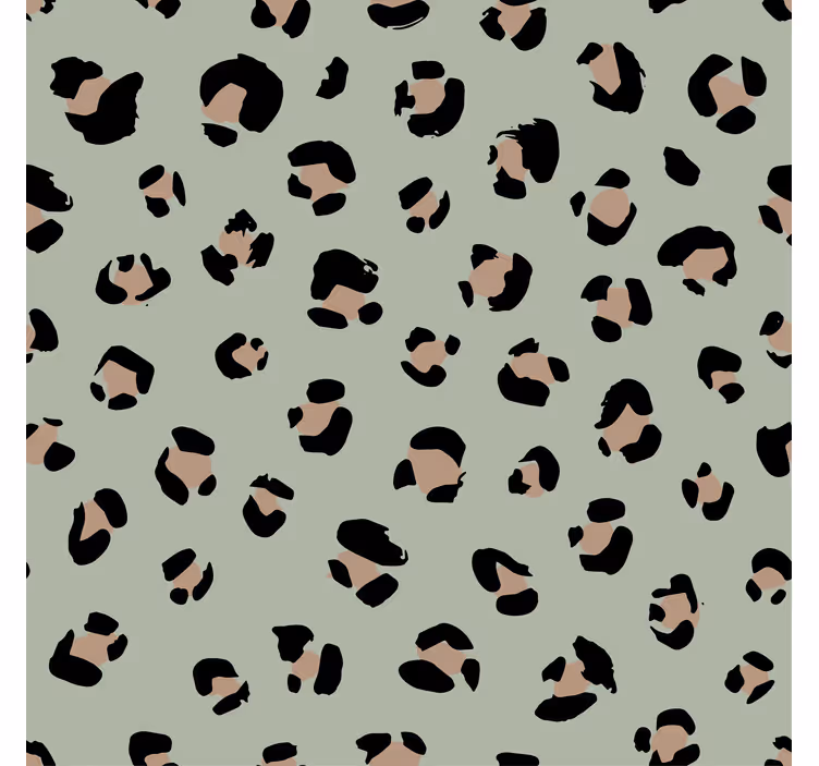 African wall mural watercolor leopard print design - TenStickers