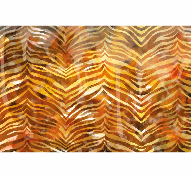African wall mural zebra watercolor texture - TenStickers