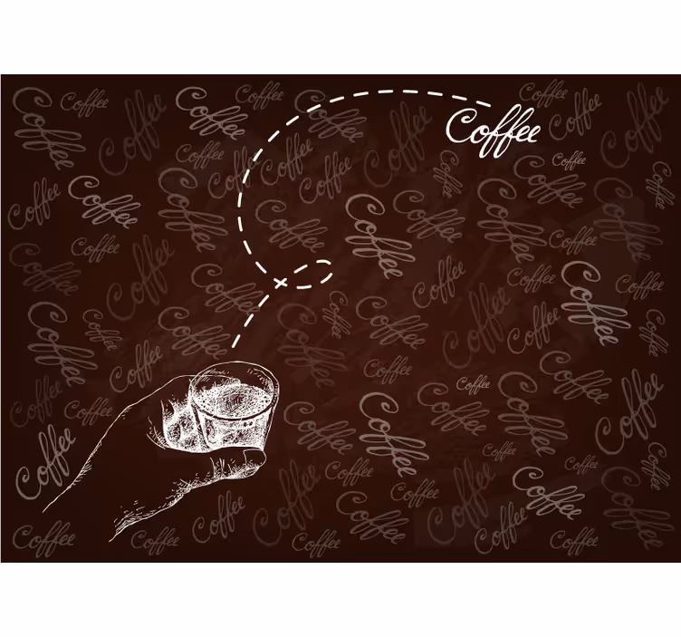 Wall mural kitchen coffee moment - TenStickers