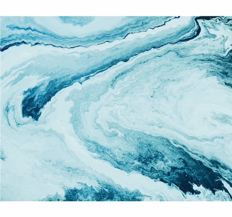 Wall mural blue waves of blue marble - TenStickers