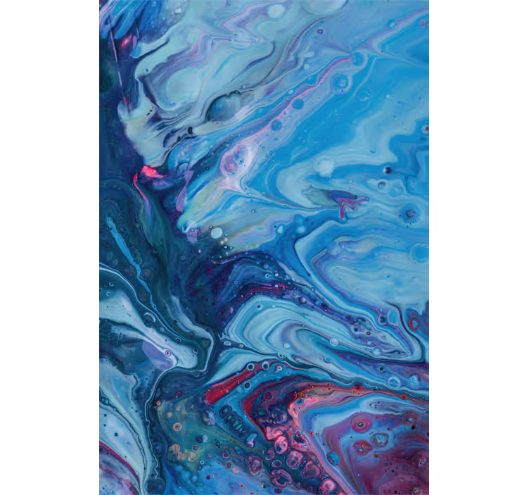 Wall mural blue acrylic blue gradient - TenStickers