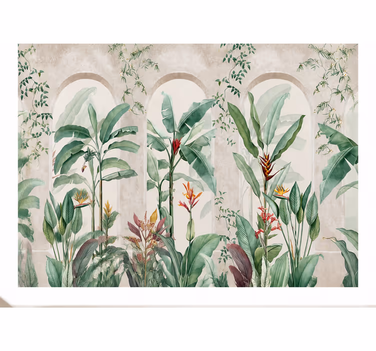 Nature wallpaper big tropical arches - TenStickers