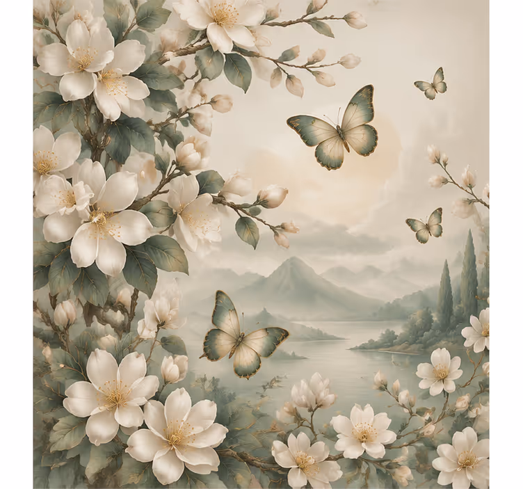 Nature wallpaper butterfly - TenStickers