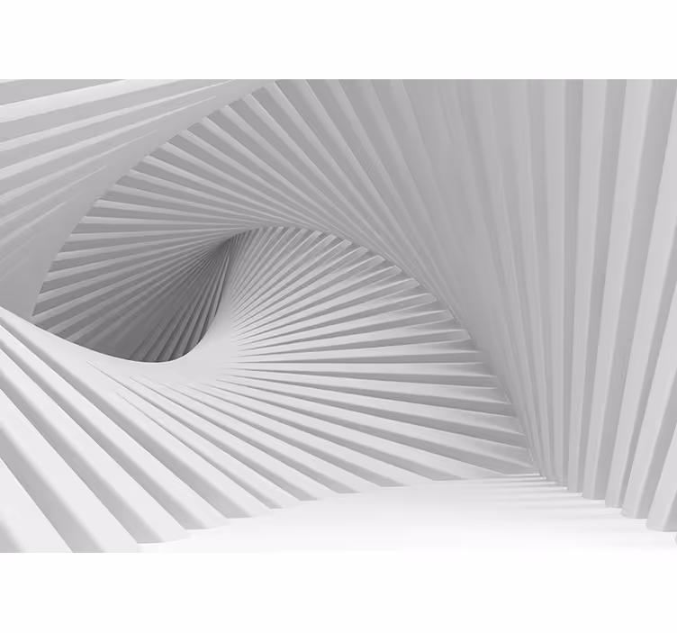 Waves of stairs 3D living room wallpaper - TenStickers