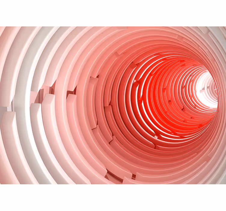 3d wallpaper spiral tunnel design - TenStickers