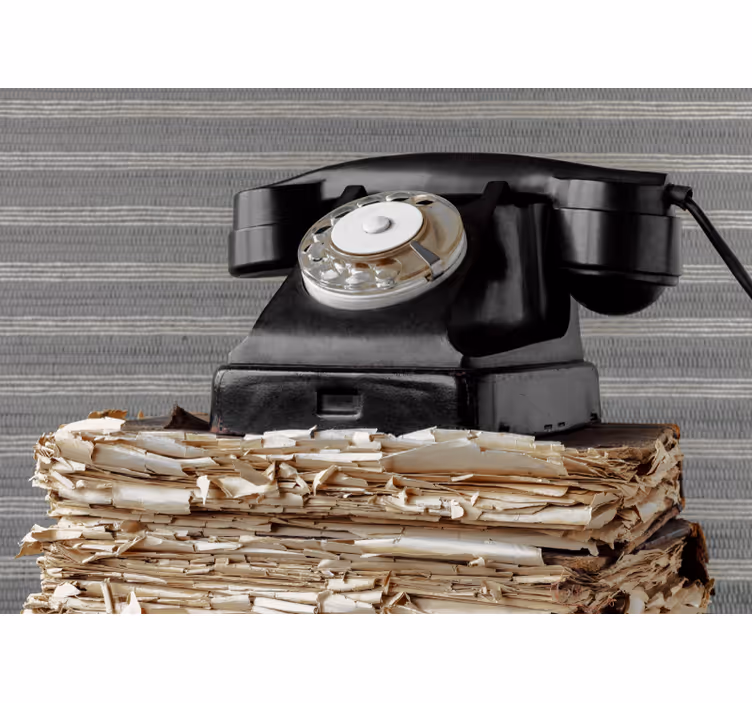 Wall mural vehicle vintage telephone classic - TenStickers