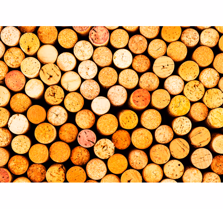 Wooden Log Collection texture wall mural - TenStickers