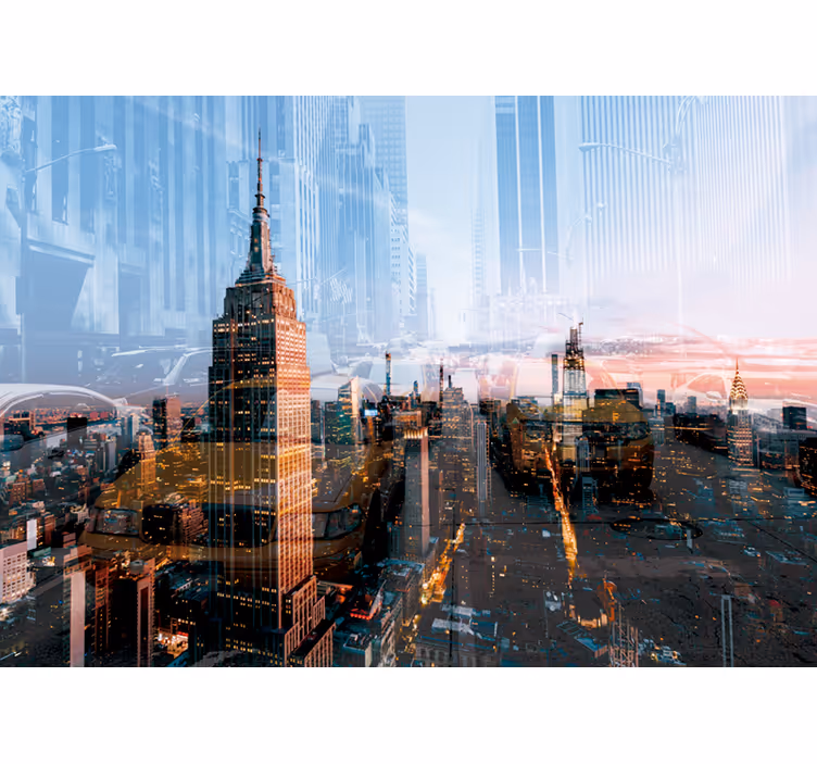 Empire State Skyline wall mural new york - TenStickers