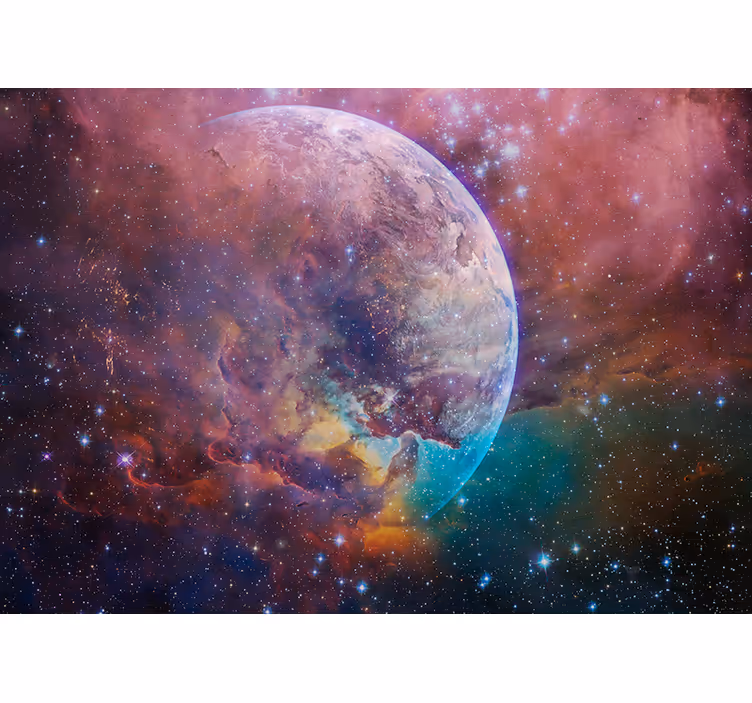 Celestial Nebula Scene space wall mural - TenStickers