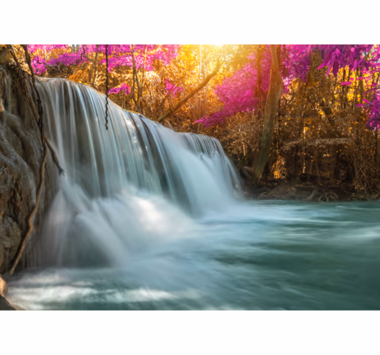 Wall mural waterfall grand cascade stream - TenStickers