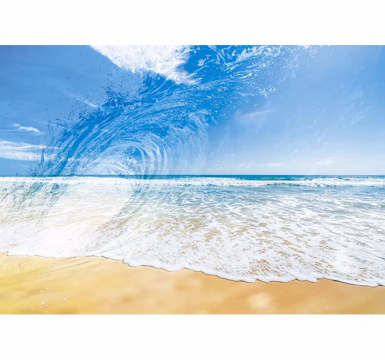 Under the sea wall mural ocean wave splash - TenStickers
