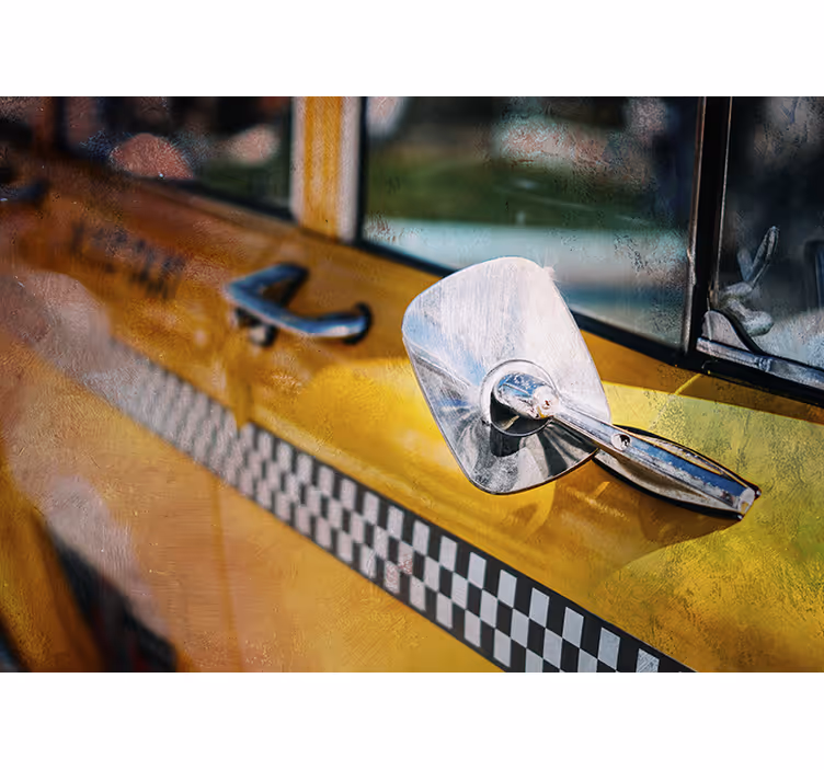 Wall mural new york iconic yellow taxi - TenStickers