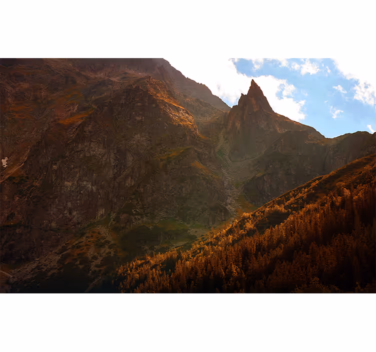 Landscape wall mural grand mountain peaks - TenStickers