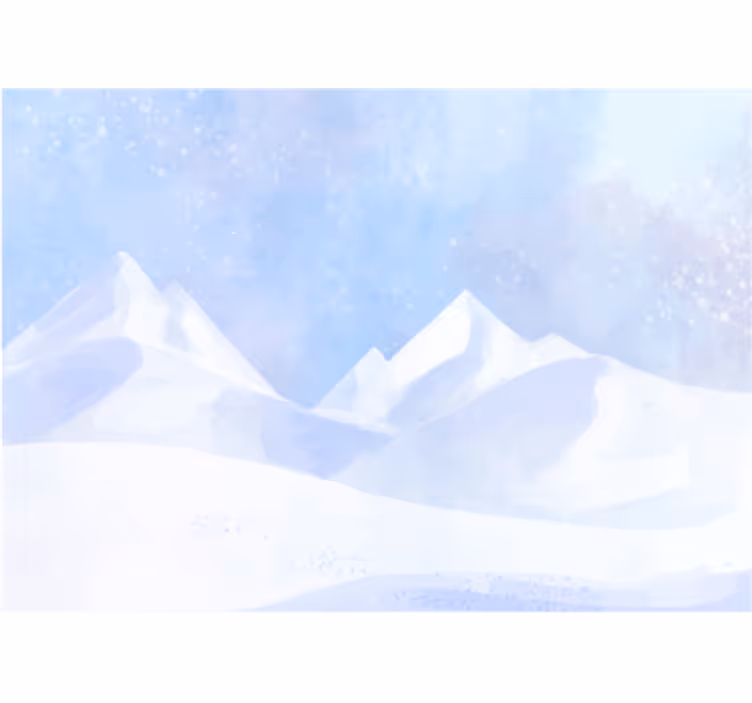 Frosty Mountain Summits wall mural mountain - TenStickers