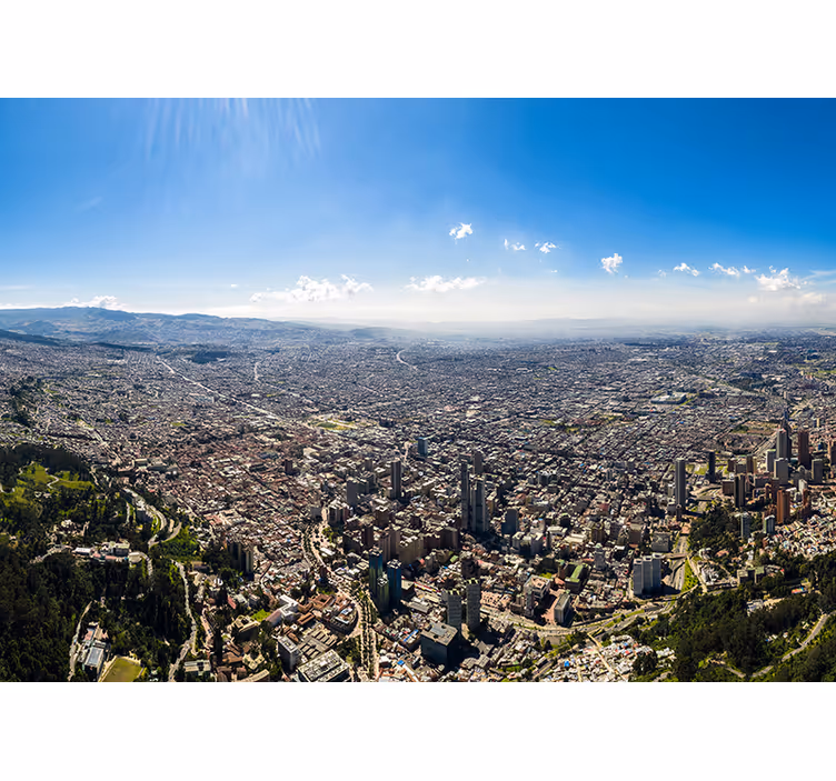 Bogotá Cityscape city wall mural - TenStickers