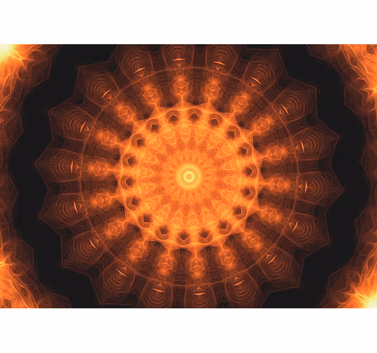 Radiant Circular Pattern mandala wall mural - TenStickers