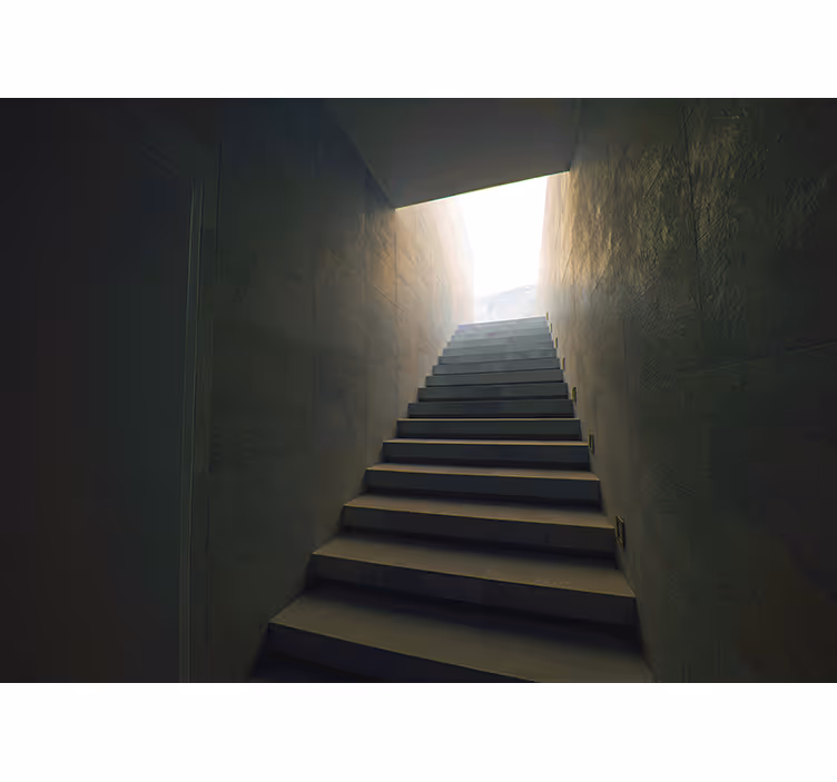 Stairway to Light landscape wall mural - TenStickers