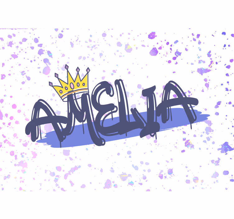 Quote wall mural customized name design - TenStickers