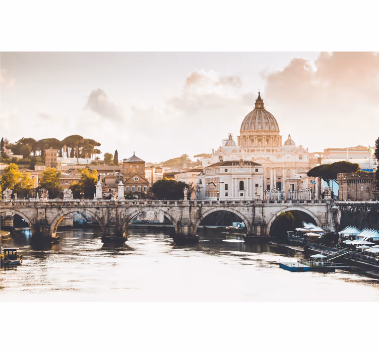 Historic Roman Architecture city wall mural - TenStickers