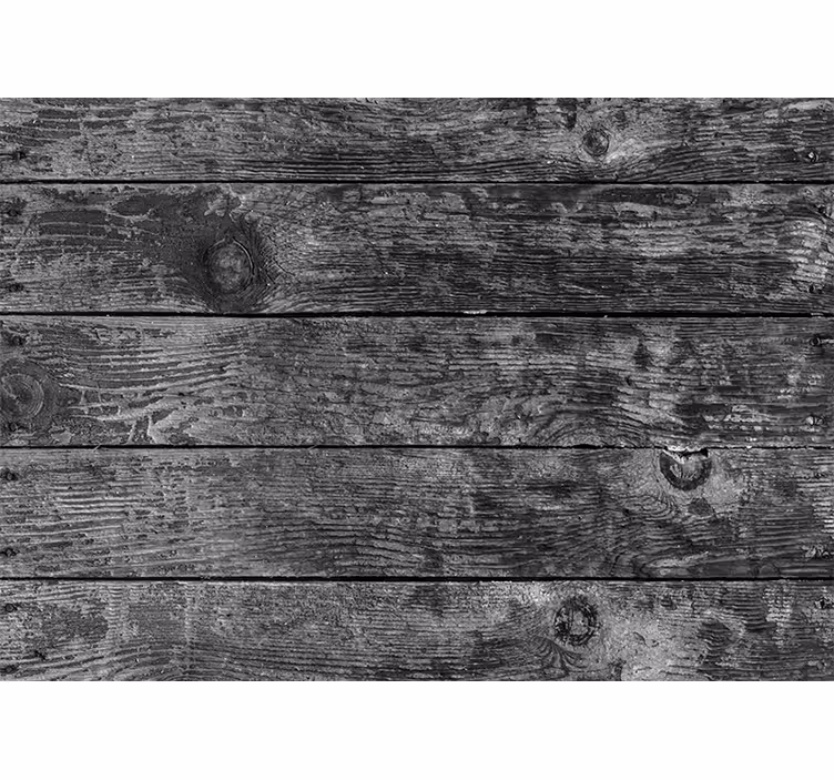 Mural stone wall rustic wood panels - TenStickers