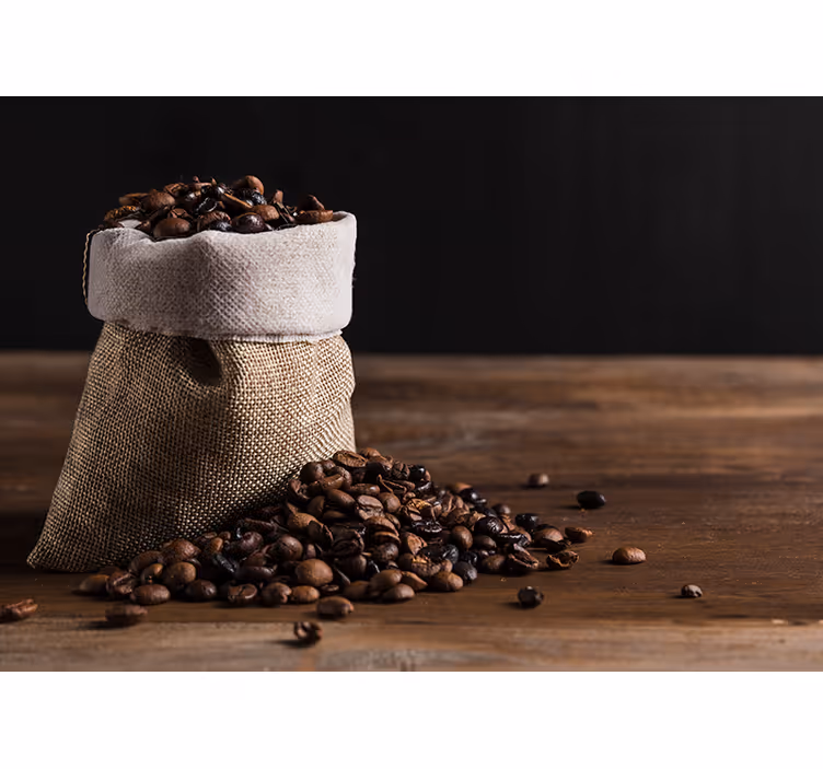 Coffee Bean Bag music wall mural - TenStickers