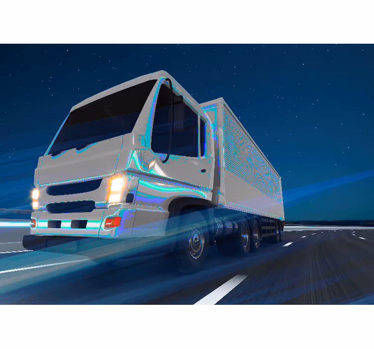 Oversized Truck Motion wall mural vehicle - TenStickers