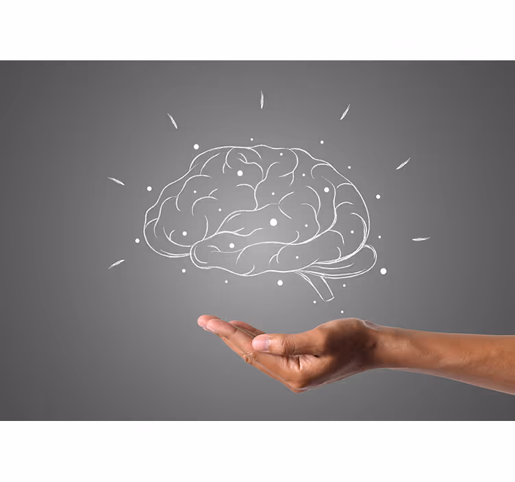 Brain Concept Visualization quote wall mural - TenStickers
