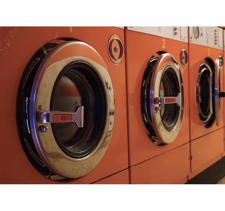 Vintage Laundry Machines wall mural vehicle - TenStickers