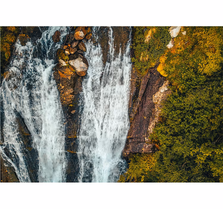 Wall mural waterfall grand cascade scenery - TenStickers