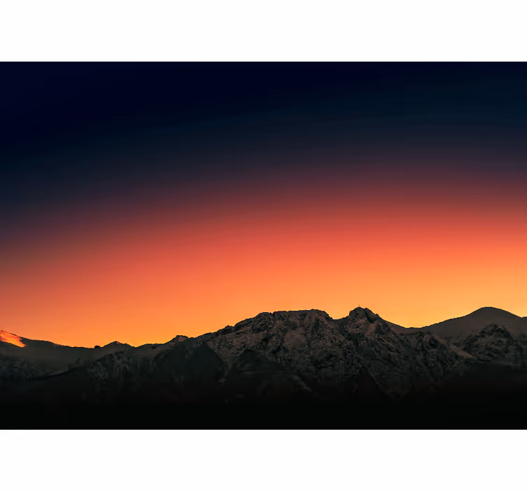 Majestic mountain dusk wall mural mountain - TenStickers