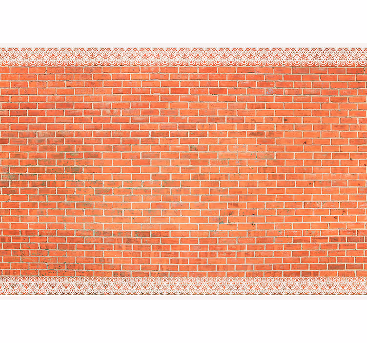 Rustic background brick mural wallpaper - TenStickers