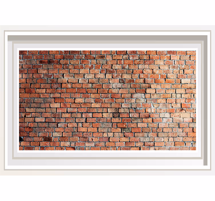 Brick mural wallpaper classic brick design - TenStickers