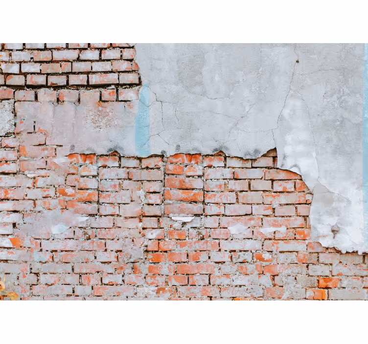Brick mural wallpaper exposed brick look - TenStickers