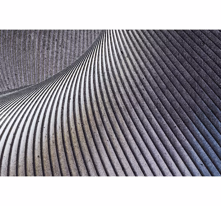 Texture wall mural curved sand patterns - TenStickers