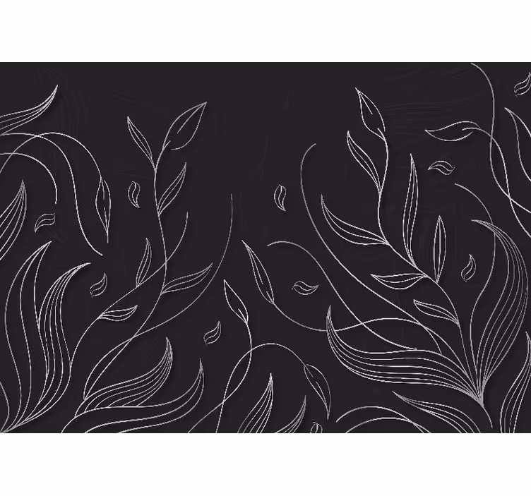 Wall mural nature elegant leaf designs - TenStickers