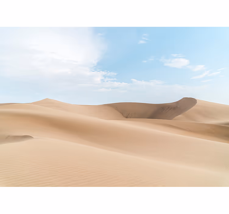 Desert wall mural serene sand dunes - TenStickers