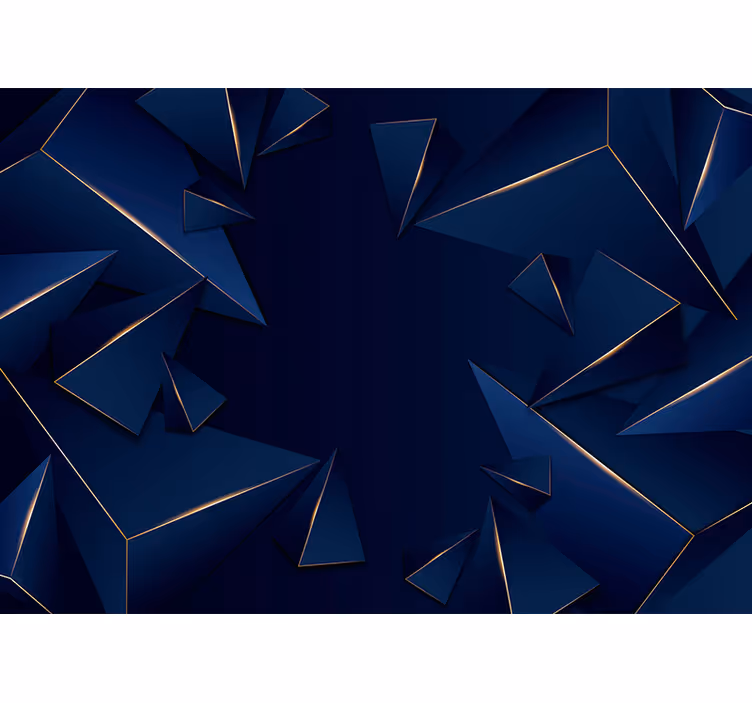 Abstract wall mural geometric fragment design - TenStickers
