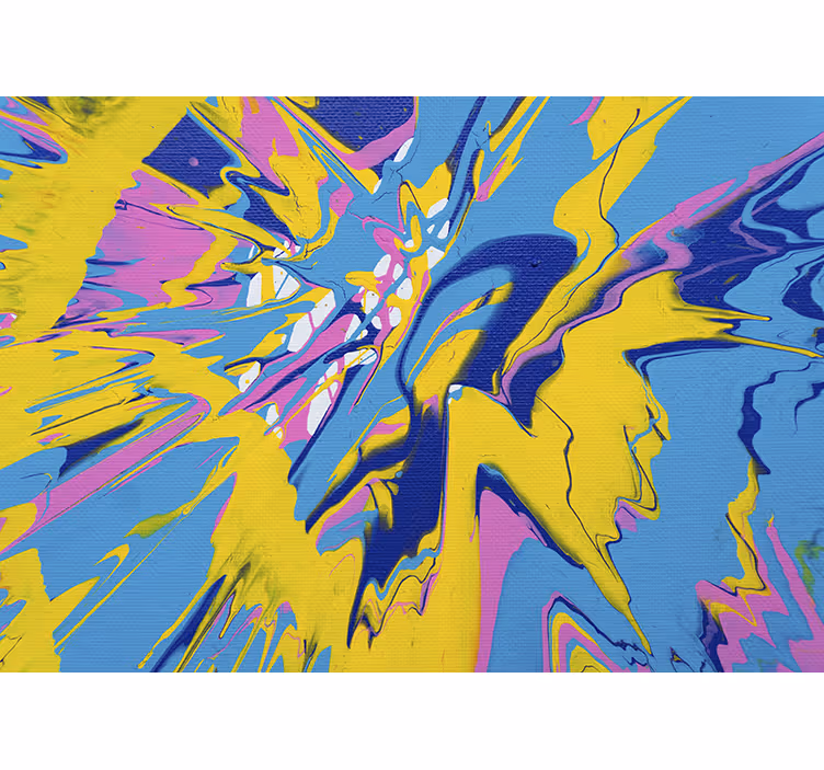 Abstract wall mural in vibrant color burst - TenStickers