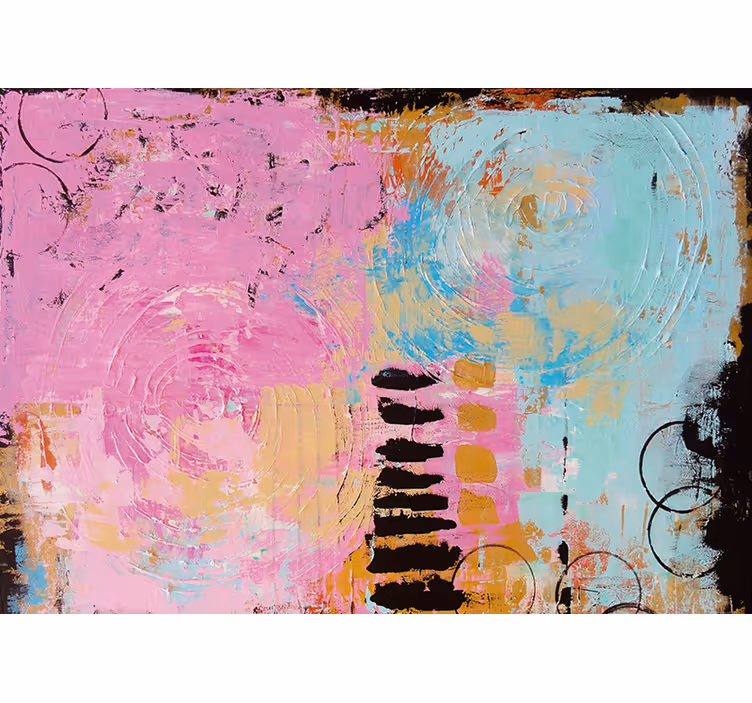 Abstract wall mural abstract colorful swirls - TenStickers