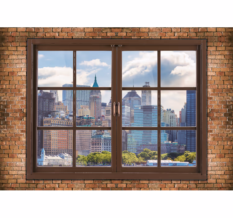 Wall mural new york skyline views manhattan - TenStickers