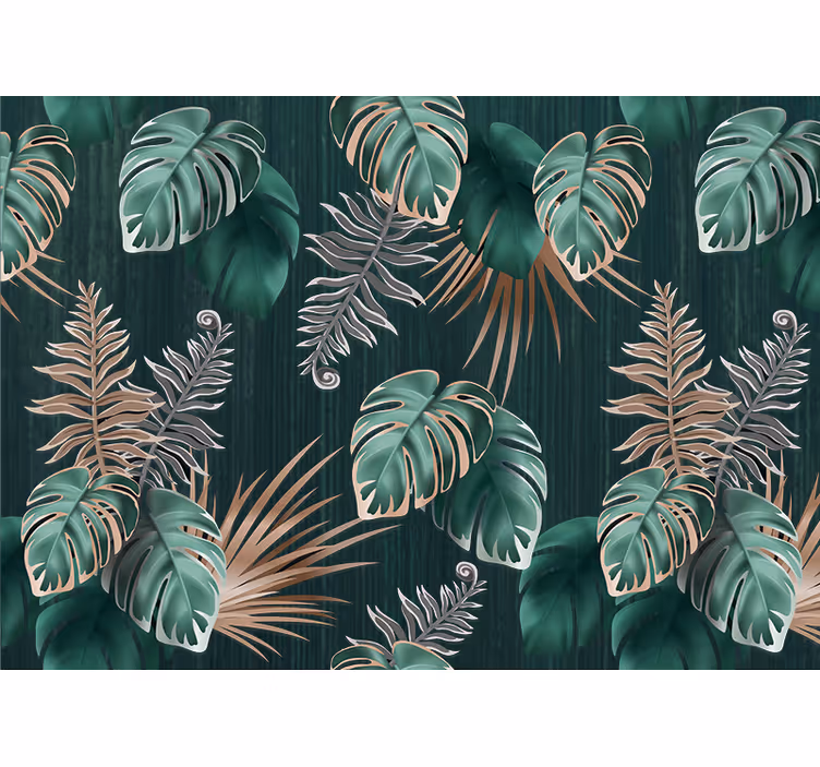 Nature wallpaper tropical leaf inspirations - TenStickers