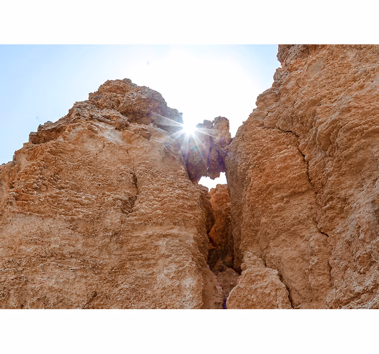 Wall mural mountain rocky landscape scene - TenStickers