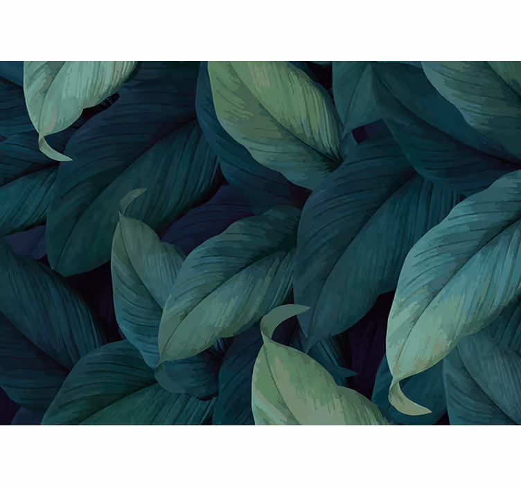 Nature wallpaper lush greenery arrangement - TenStickers