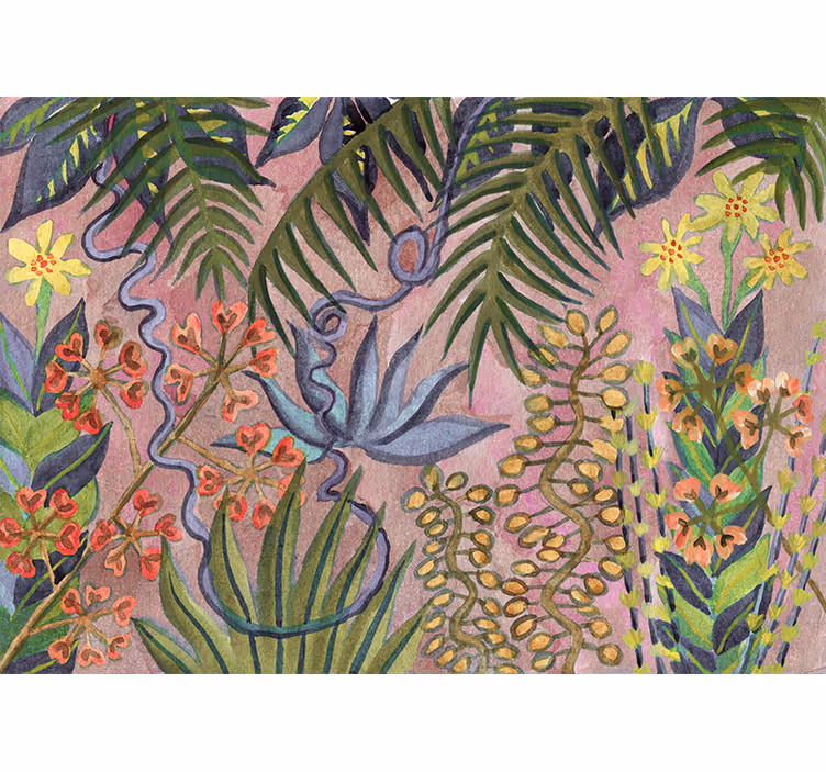 Wall mural nature tropical plant showcase - TenStickers