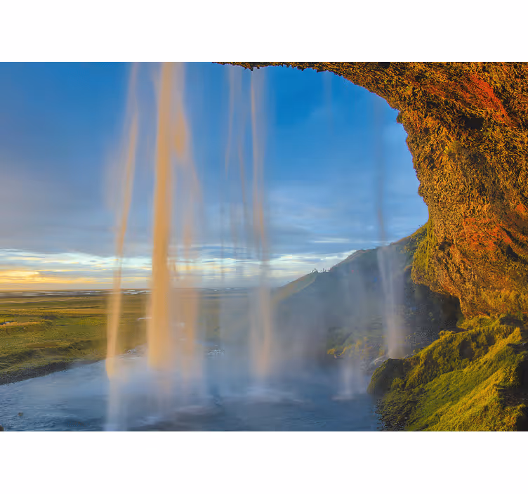 Wall mural mountain majestic waterfall vista - TenStickers