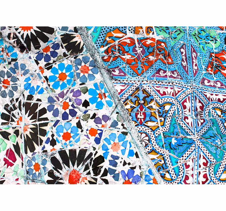 Texture wall mural intricate mosaic designs - TenStickers
