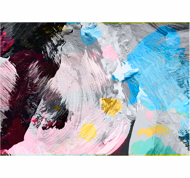 Abstract wall mural with energetic brush strokes - TenStickers