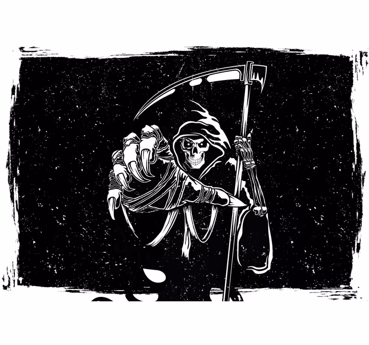 Wall mural halloween grim reaper design - TenStickers